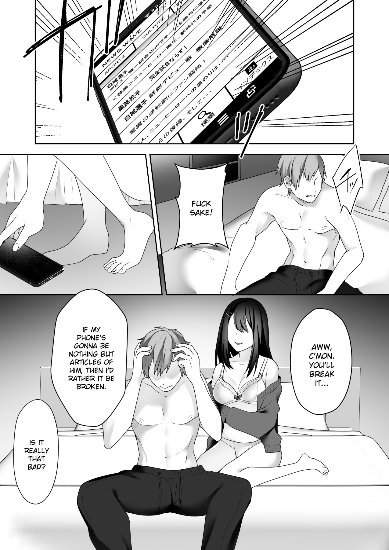 Hentai Manga Comic-A Female Reporter's Lewd Advances Destroy a Certain Rookie-Read-6